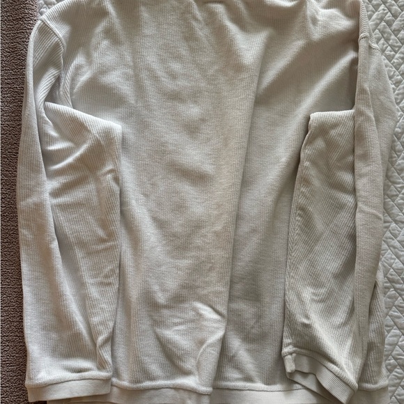 Seaside White Ribbed pullover - Picture 3 of 3